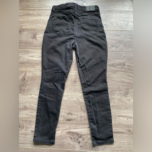 Frank & Oak Debbie skinny jeans black wash high rise 99% cotton - Picture 8 of 16